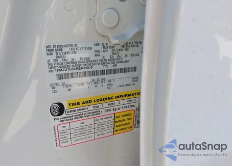 2024 Ford Expedition Xlt from USA, damaged, VIN 1FMJU1H86REA39910